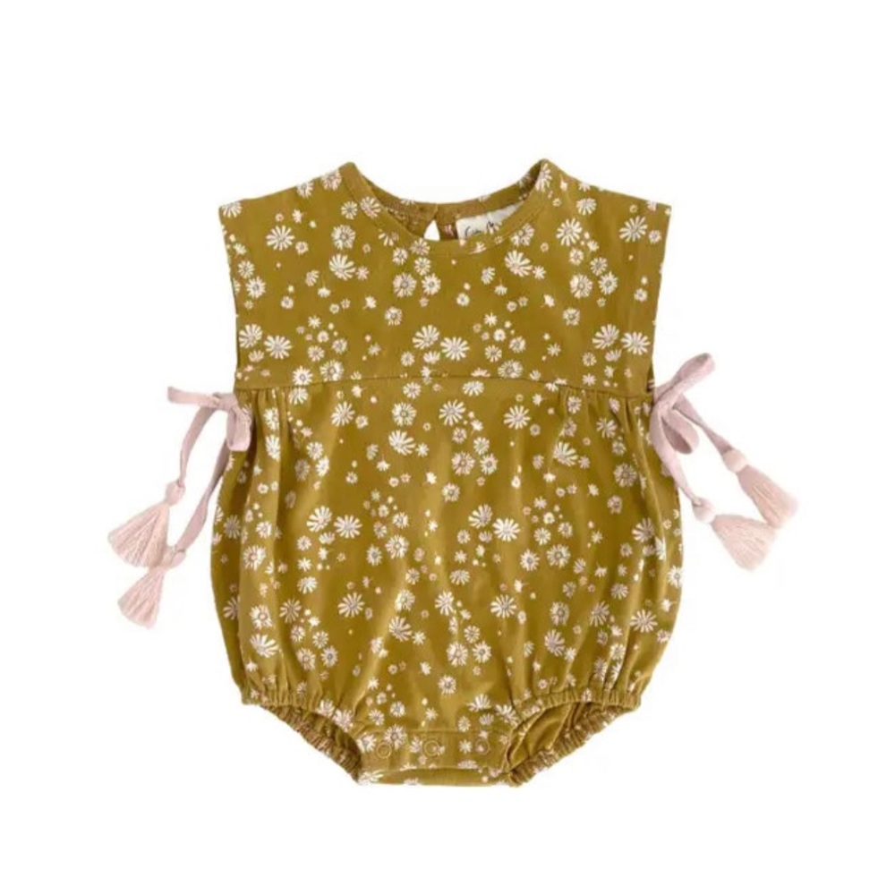 Side Tie Romper- Jersey